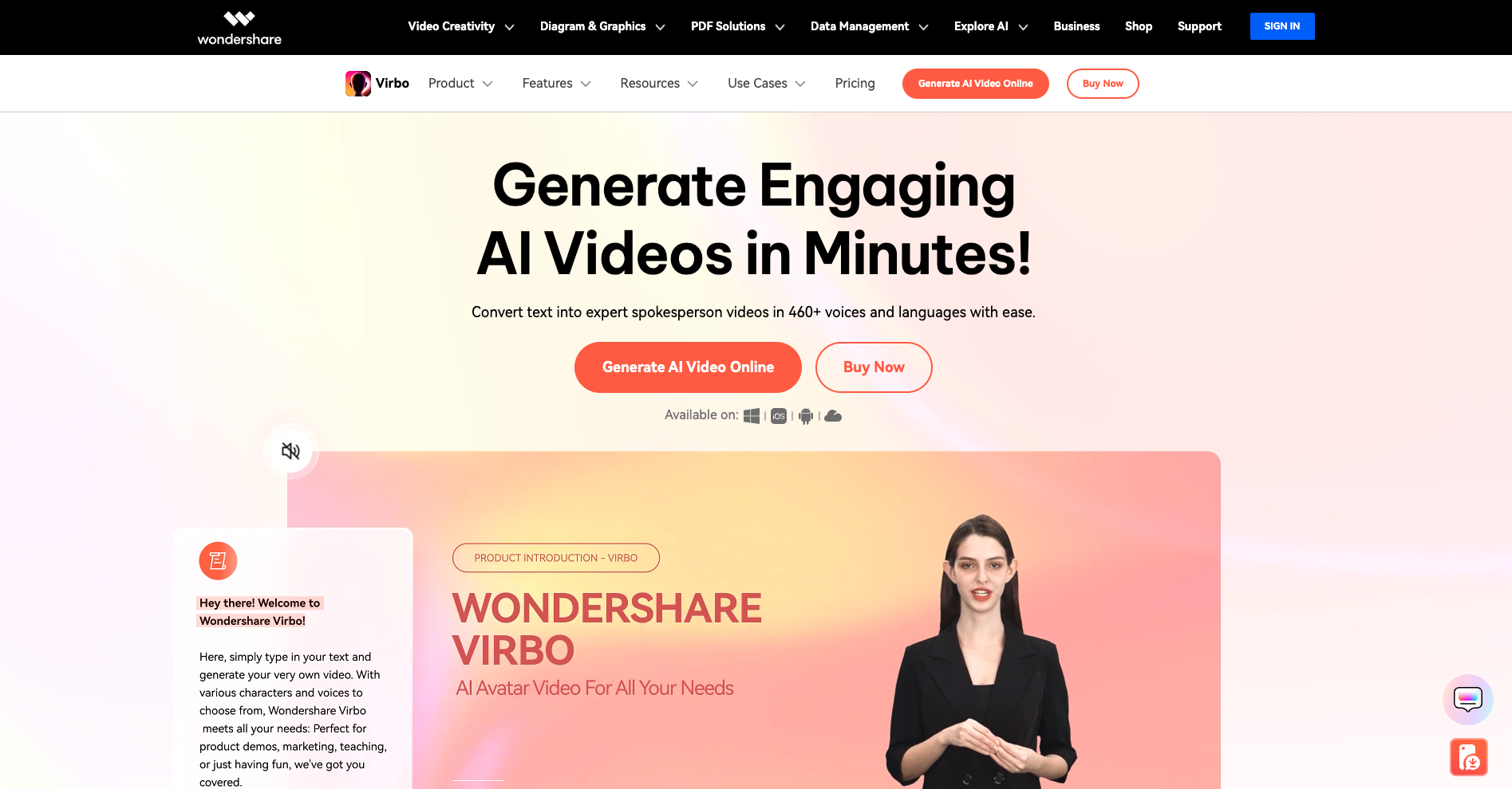 Wondershare Virbo: Genera Video AI Coinvolgenti in Pochi Minuti!